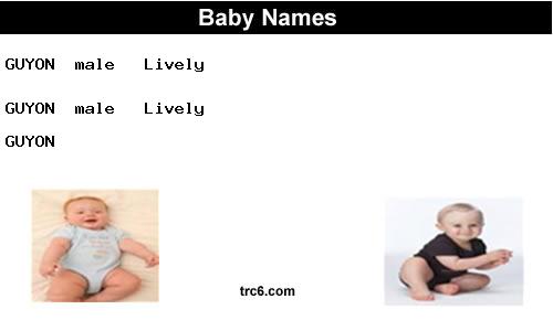 guyon baby names
